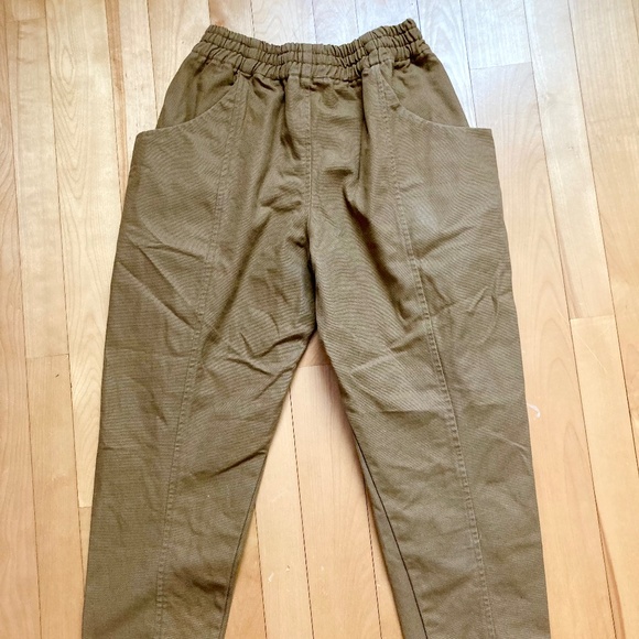 Elizabeth Suzann Clyde Pants, Tan Cotton Canvas - Picture 2 of 6